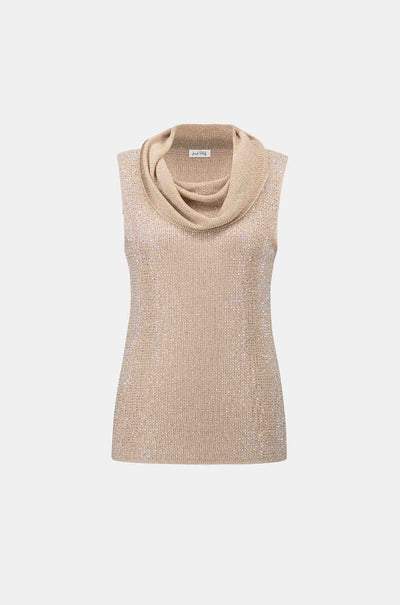 Joseph Ribkoff - Rhinestone Cowl Neck Top