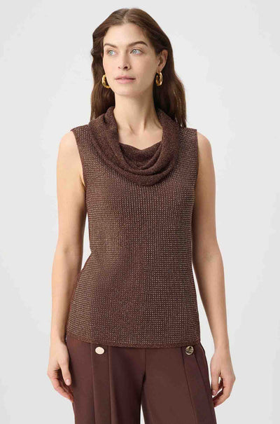 Joseph Ribkoff - Rhinestone Cowl Neck Top