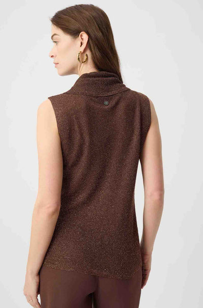Joseph Ribkoff - Rhinestone Cowl Neck Top
