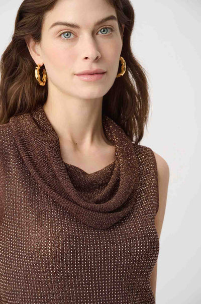 Joseph Ribkoff - Rhinestone Cowl Neck Top