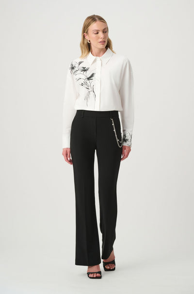 Joseph Ribkoff - Rhinestone Print Cotton Blouse