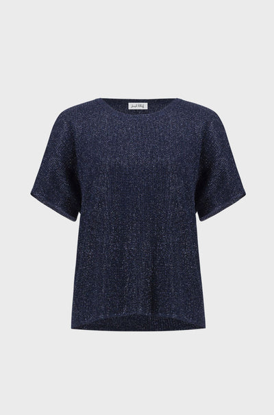 Joseph Ribkoff - Rhinestones Knit T-Shirt