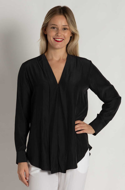 Mela Purdie - Ribbon Edge Shirt in Carbon