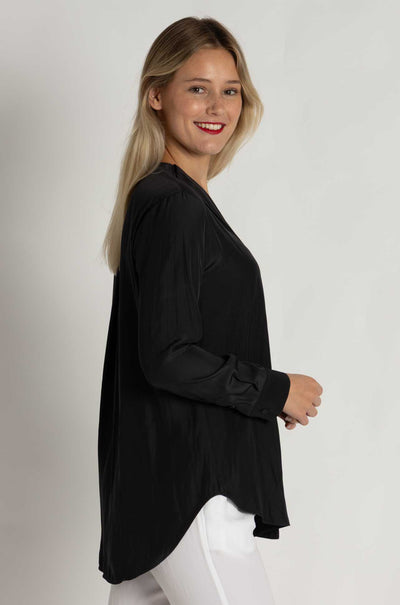 Mela Purdie - Ribbon Edge Shirt in Carbon