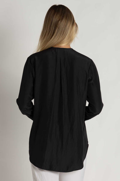 Mela Purdie - Ribbon Edge Shirt in Carbon