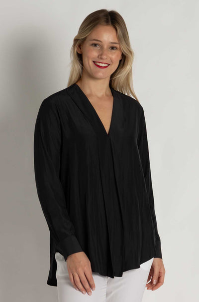 Mela Purdie - Ribbon Edge Shirt in Carbon