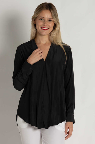 Mela Purdie - Ribbon Edge Shirt in Carbon