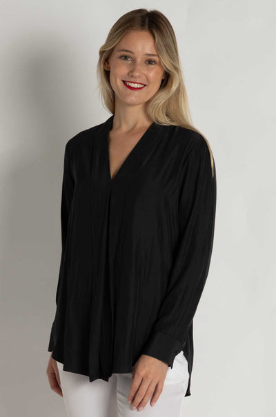 Mela Purdie - Ribbon Edge Shirt in Carbon