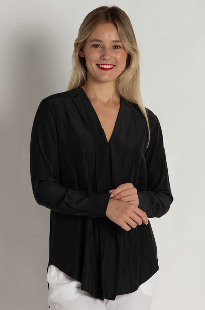 Mela Purdie - Ribbon Edge Shirt in Carbon