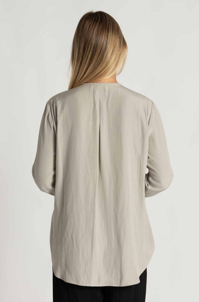 Mela Purdie - Ribbon Edge Shirt in Putty