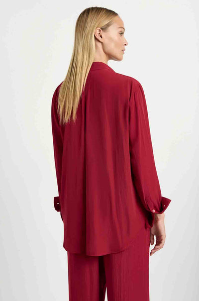 Mela Purdie - Ripple Blouse in Chilli