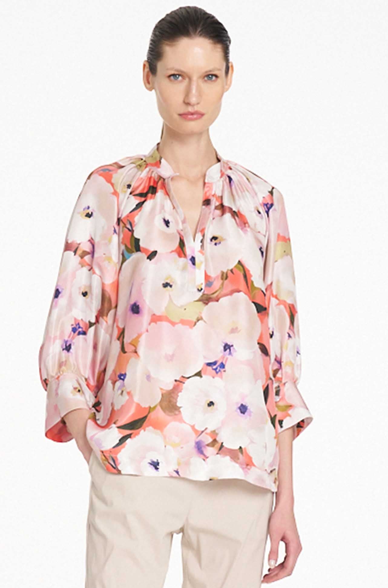 Mela Purdie - Roman Shirt in Poppy Chintz