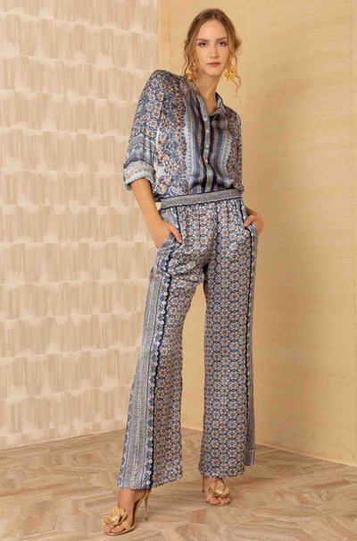 Hale Bob - Royal Long Sleeve Button Down Top