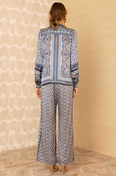 Hale Bob - Royal Long Sleeve Button Down Top