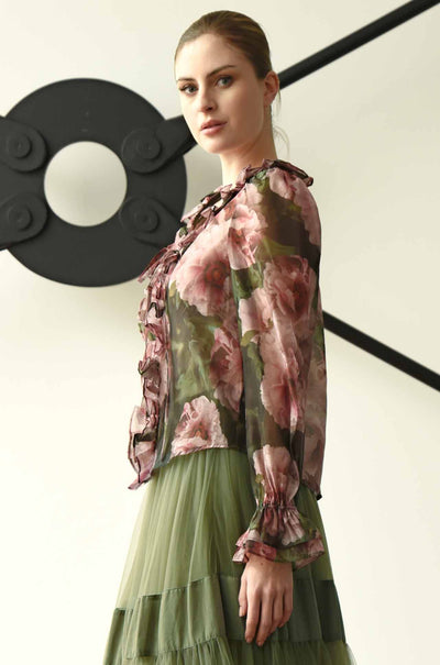 Trelise Cooper - See A Peony Ruffle My Love Blouse