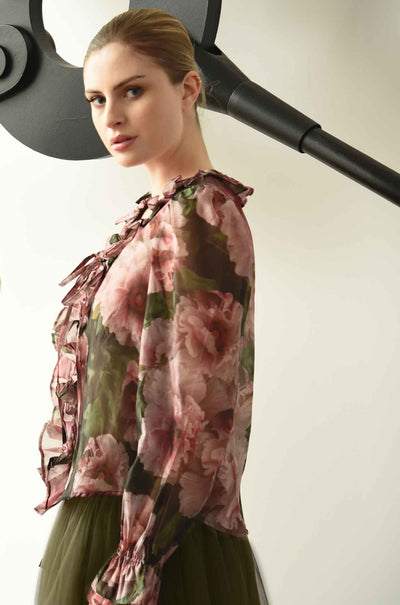 Trelise Cooper - See A Peony Ruffle My Love Blouse
