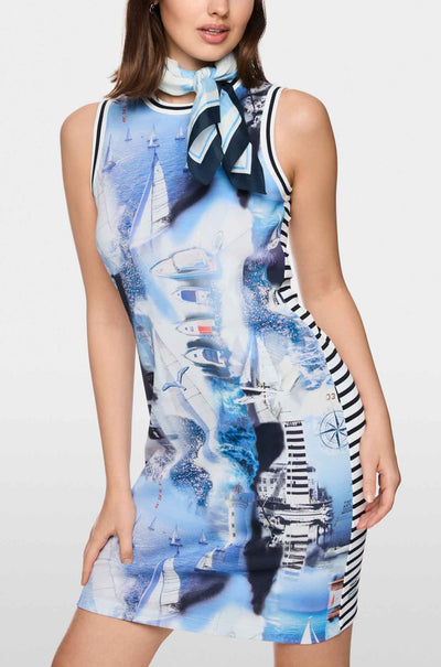 Marc Cain - Salty Breeze Dress w/ Maritime Print