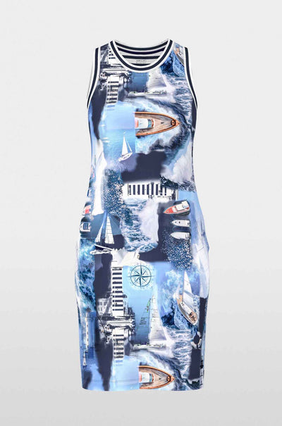 Marc Cain - Salty Breeze Dress w/ Maritime Print