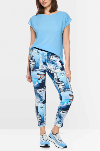 Marc Cain - Salty Breeze Sofia Leggings w/ Print