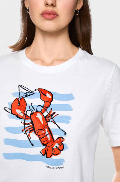 Marc Cain - Salty Breeze Cotton T-Shirt w/ Print
