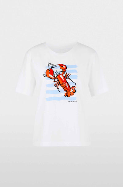 Marc Cain - Salty Breeze Cotton T-Shirt w/ Print