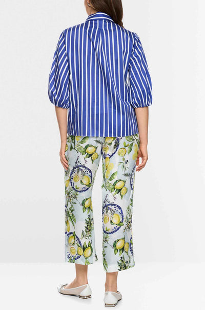 Marc Cain - Summer Flash Striped Cotton Shirt Blouse