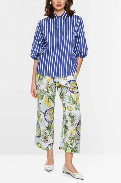 Marc Cain - Summer Flash Striped Cotton Shirt Blouse