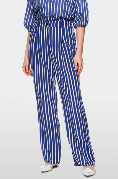 Marc Cain - Summer Flash Wasco Trousers w/ Striped Pattern