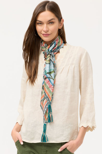 Johnny Was - Silk Scarf in Gillian