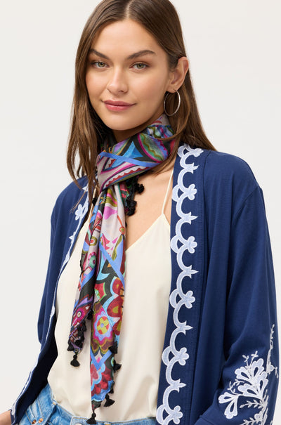 Johnny Was - Silk Scarf in Silvana