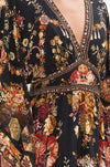 Camilla - Stitched In Time Waisted Dress w/ Kimono Sleeve