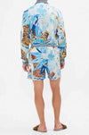 Camilla - Sky Cheetah Mid Length Boardshort
