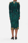 Camilla - Sing My Song V-Neck Midi Cross Front Dress