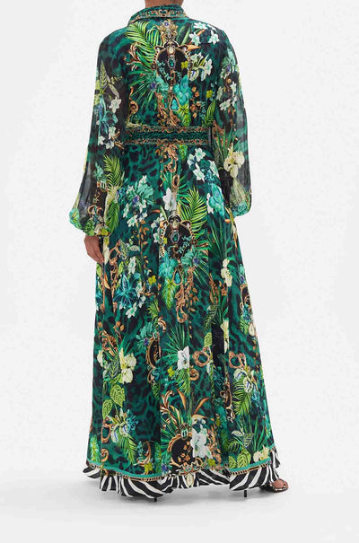 Camilla - Sing My Song Waistband Long Dress w/ Collar