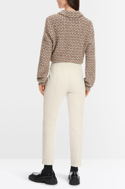 Marc Cain - Split Pant with Slit Hem in Smoke
