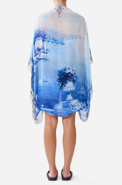 Camilla - Sweet Sacré Bleu Silk Chiffon Shrug