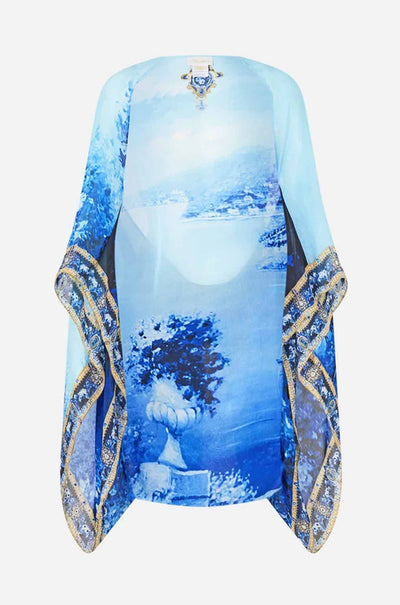 Camilla - Sweet Sacré Bleu Silk Chiffon Shrug