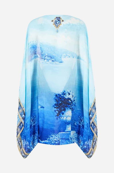 Camilla - Sweet Sacré Bleu Silk Chiffon Shrug
