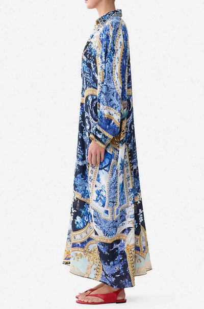 Camilla - Sweet Sacré Bleu Wing Collar Kaftan