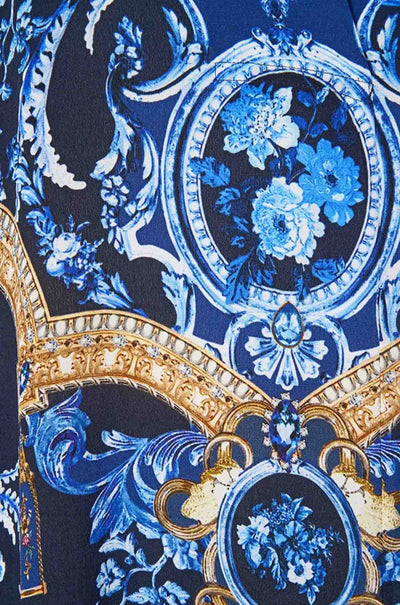 Camilla - Sweet Sacré Bleu Wing Collar Kaftan