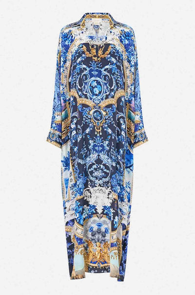 Camilla - Sweet Sacré Bleu Wing Collar Kaftan