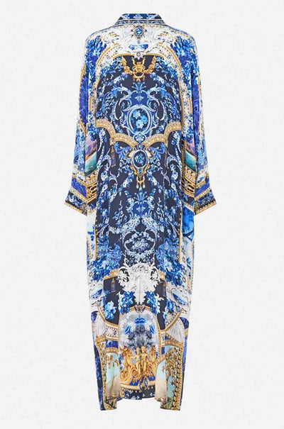Camilla - Sweet Sacré Bleu Wing Collar Kaftan