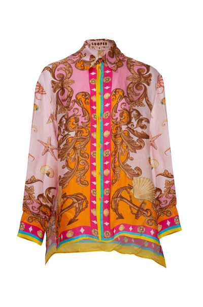 Cooper - Sea Shells On The Sea Shore Let The Sun Shine Shirt in Candy Shells