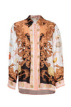 Cooper - Sea Shells On The Sea Shore Let The Sun Shine Shirt in Pink Black Shells