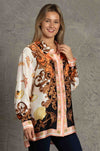 Cooper - Sea Shells On The Sea Shore Let The Sun Shine Shirt in Pink Black Shells