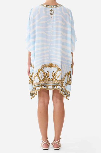 Camilla - Spirit Of Stripes Short Lace Up Kaftan