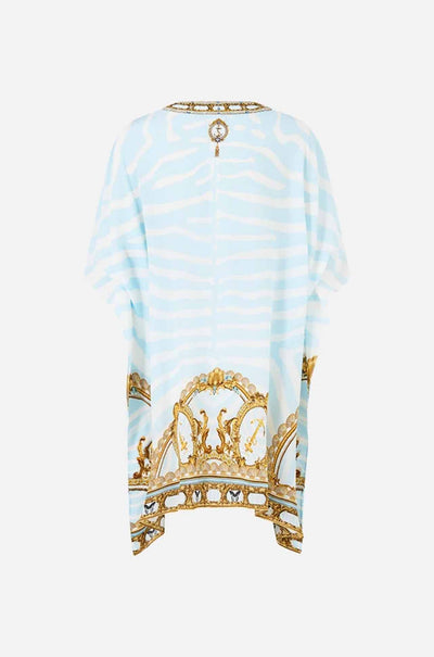Camilla - Spirit Of Stripes Short Lace Up Kaftan