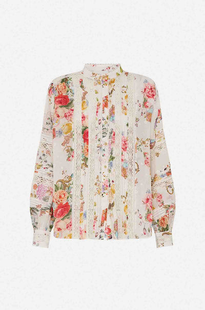 Camilla - Sew Yesterday Blouson Sleeve Blouse w/ Yoke & Pintucks