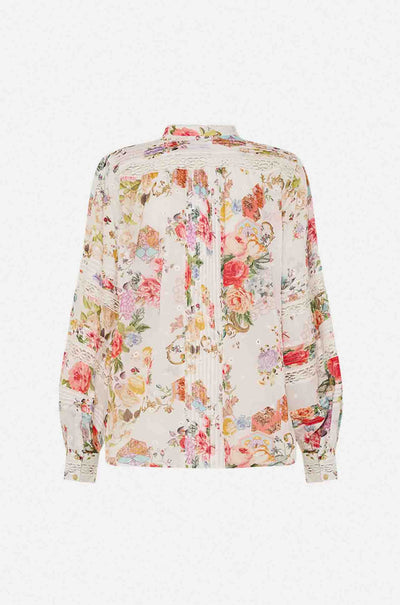 Camilla - Sew Yesterday Blouson Sleeve Blouse w/ Yoke & Pintucks