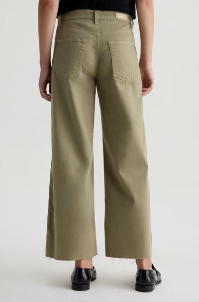 AG Jeans - Saige Wide Leg Crop Jean in Dusty Sage